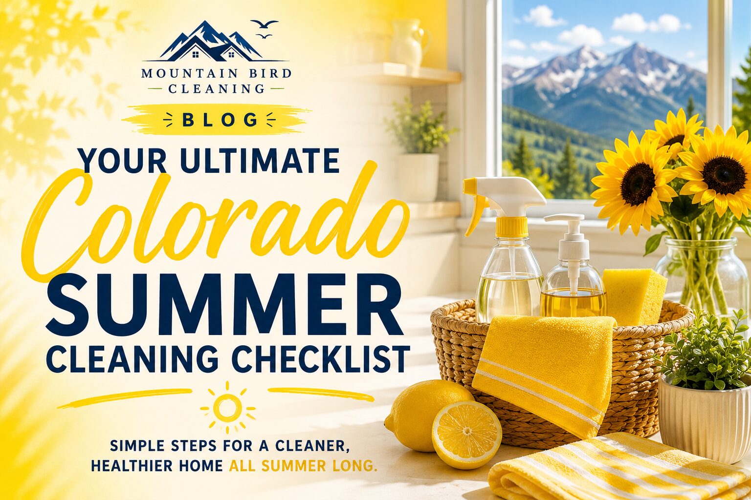 summer home cleaning tips Colorado