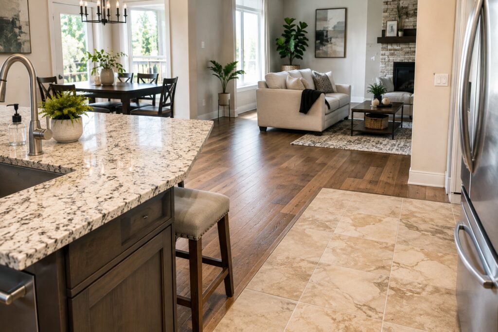 Different household surfaces requiring appropriate cleaning methods