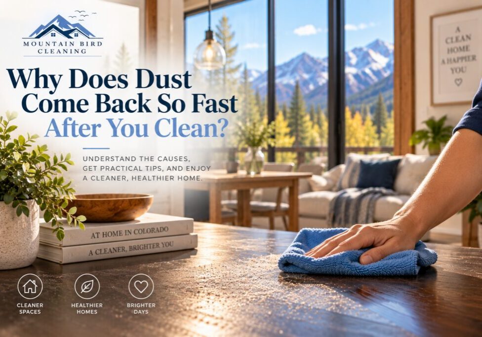 Why does dust come back so fast in a sunlit Colorado home